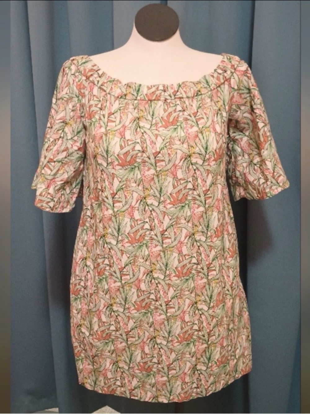 H&M Off-Shoulder Floral A-line Mini Dress
